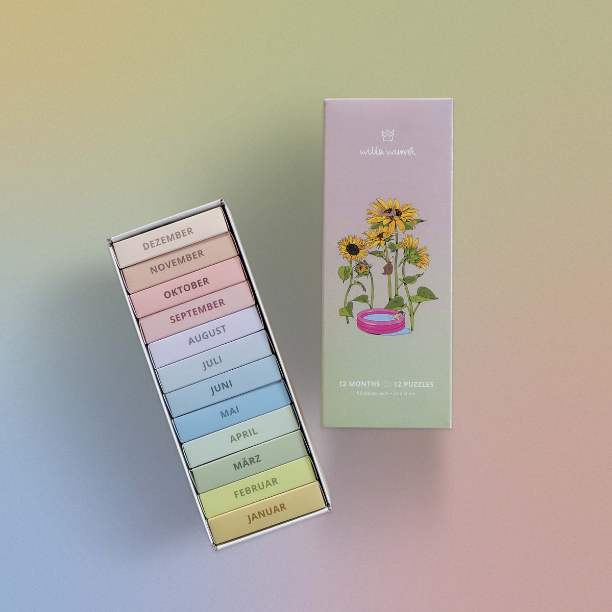 Mini-Puzzle Kalender Willa Wunst