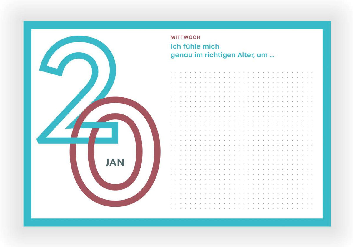 Journaling-Kalender '365 neue Seiten von dir' – 2027