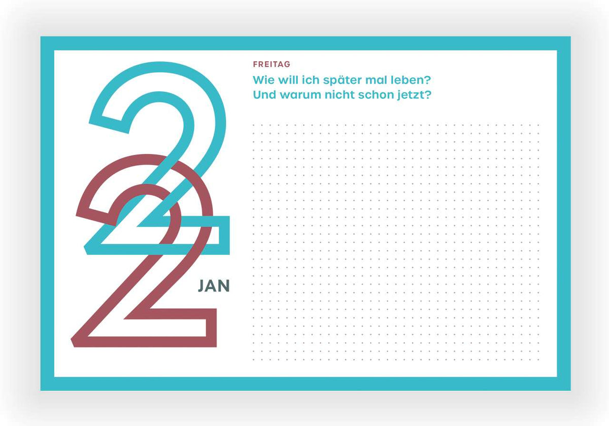 Journaling-Kalender '365 neue Seiten von dir' – 2027