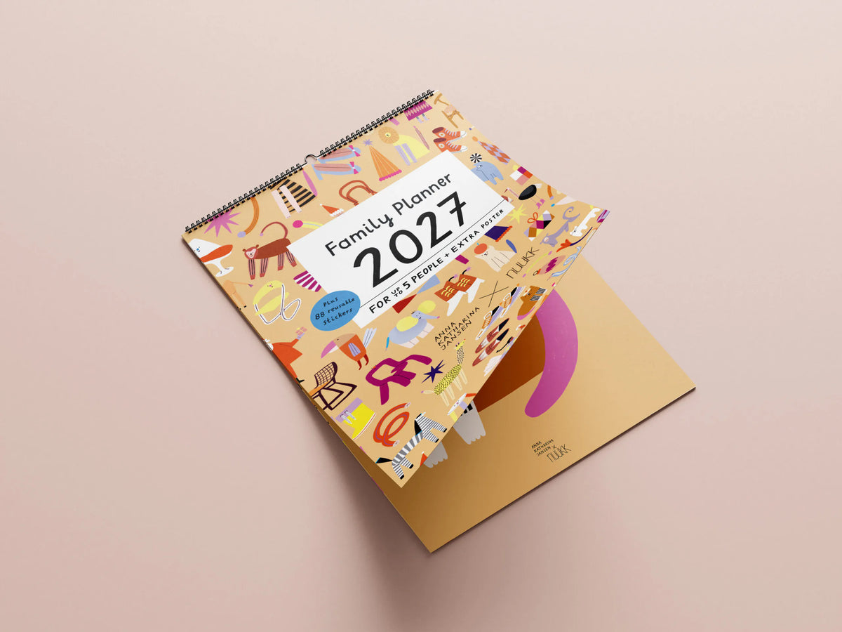Familienkalender 2027 inkl. Poster + 88 Sticker Nuukk / Anna Katharina Jansen