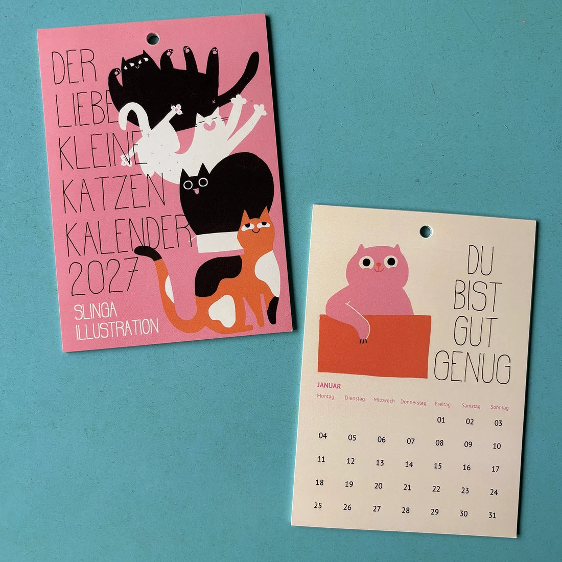 Kalender 'Der liebe kleine Katzenkalender' – 2027 Slinga