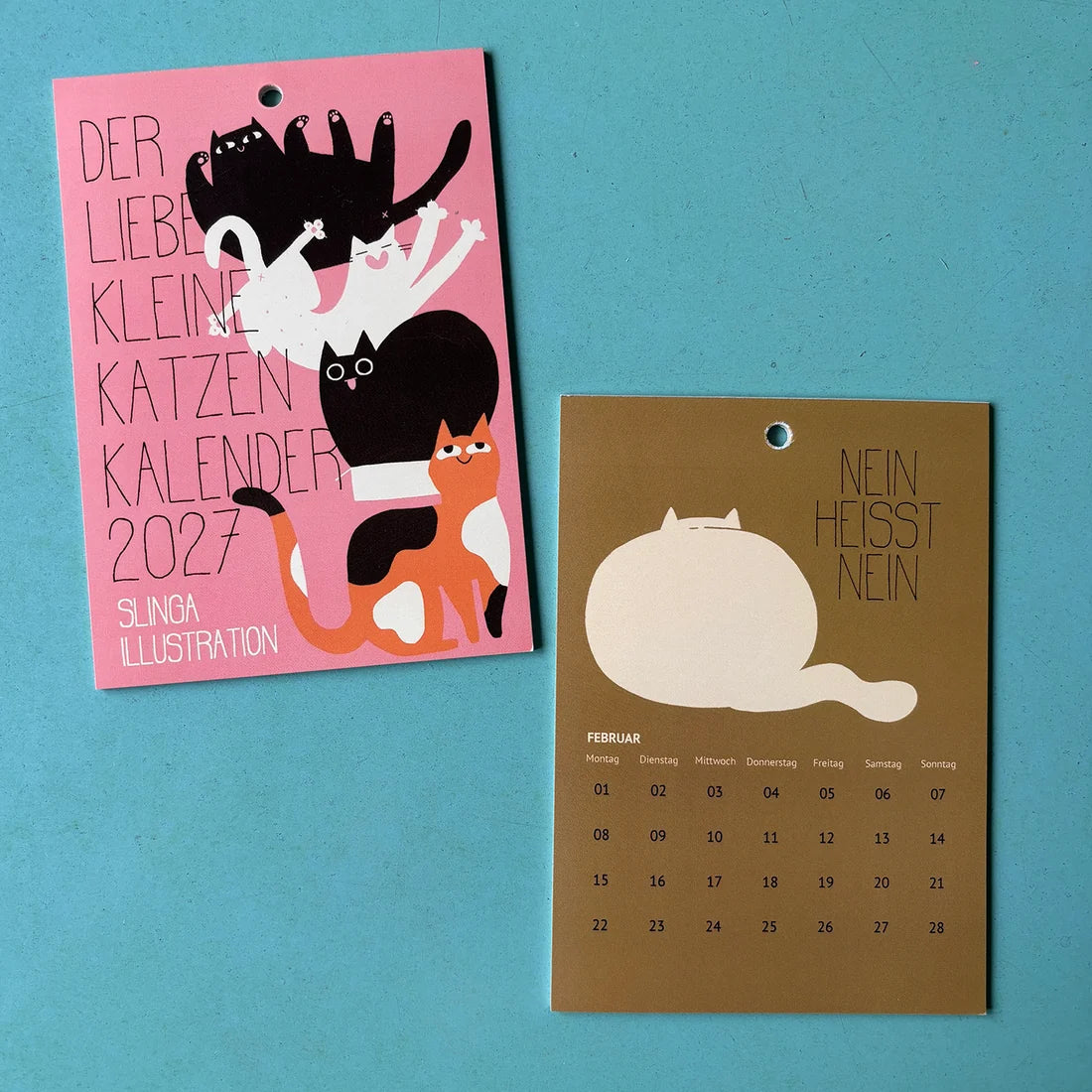 Kalender 'Der liebe kleine Katzenkalender' – 2027 Slinga