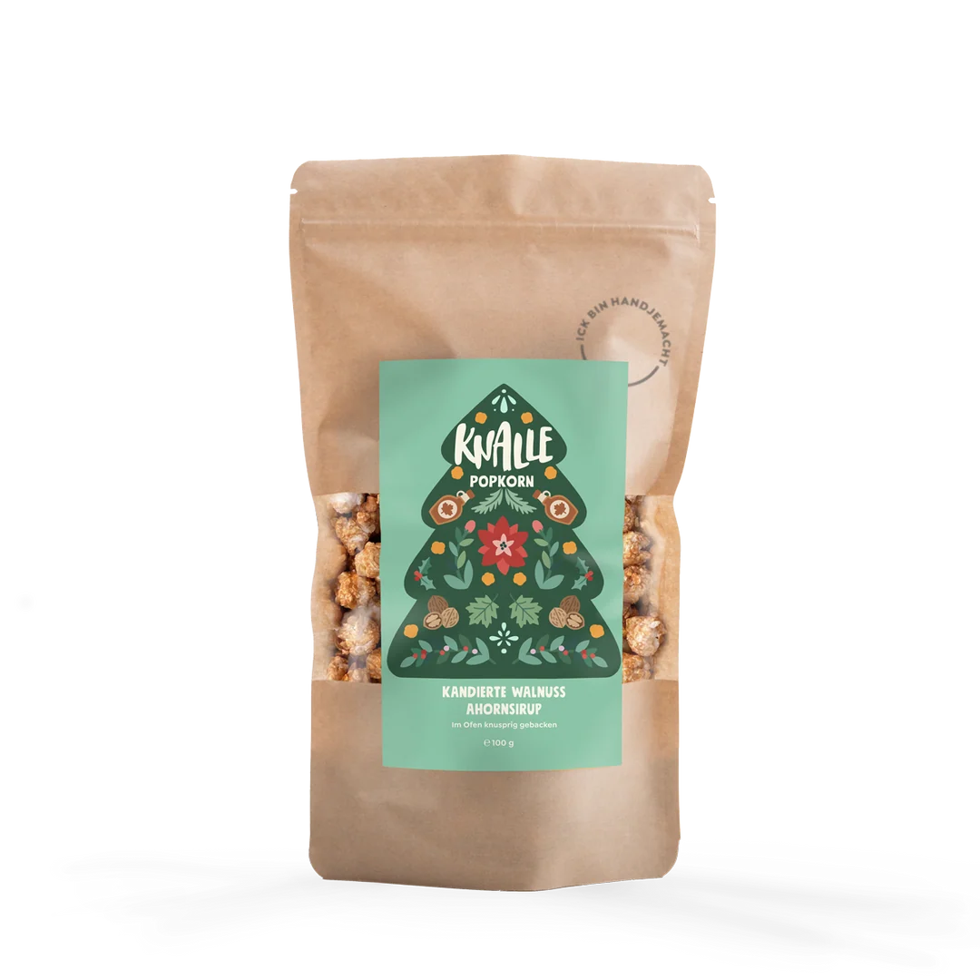 Popcorn 'Kandierte Walnuss Ahornsirup' Popkornditorei Knalle