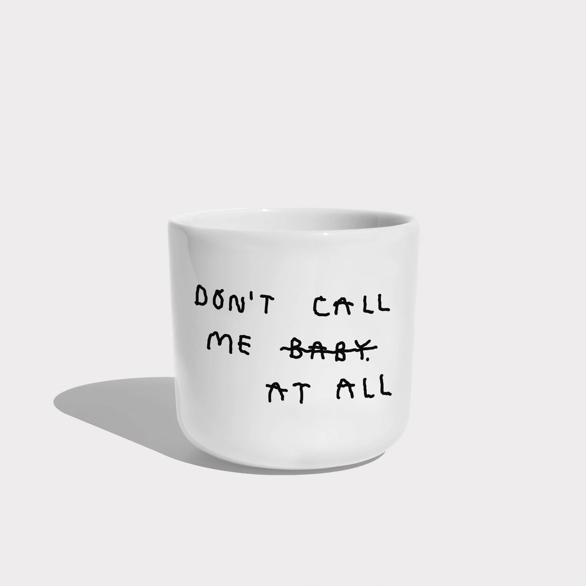 Porzellanbecher 'Don't Call Me At All' Yahya Studio