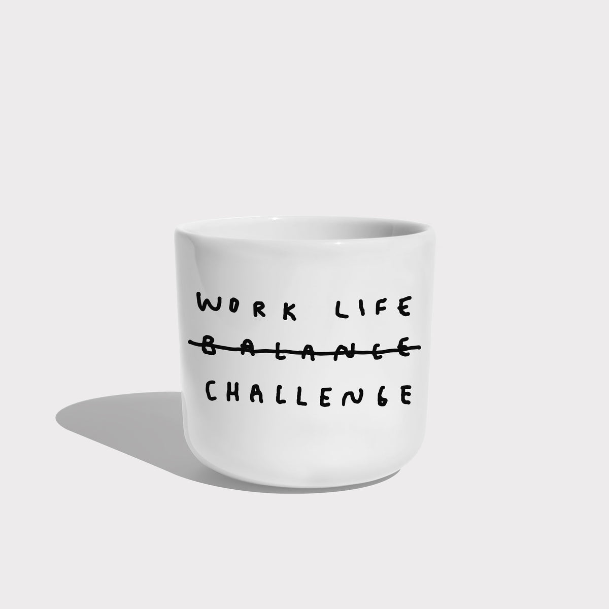 Porzellanbecher 'Work Life Challenge' Yahya Studio