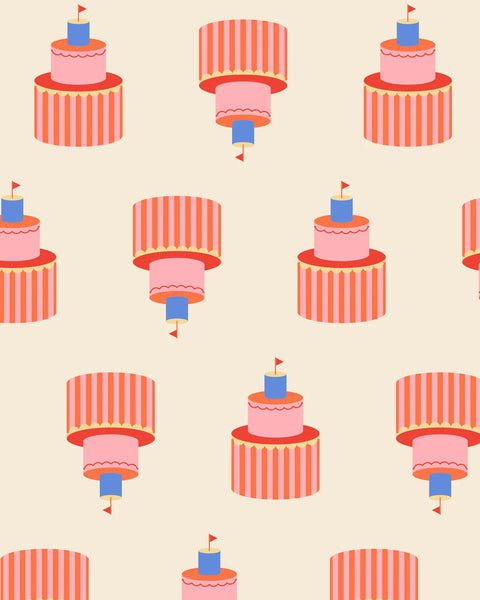 5er-Set Geschenktüten 'Kuchen' Kado Design