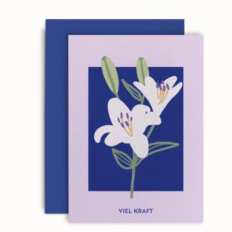 Klappkarte 'Viel Kraft' – Lilie Farina Kuklinski