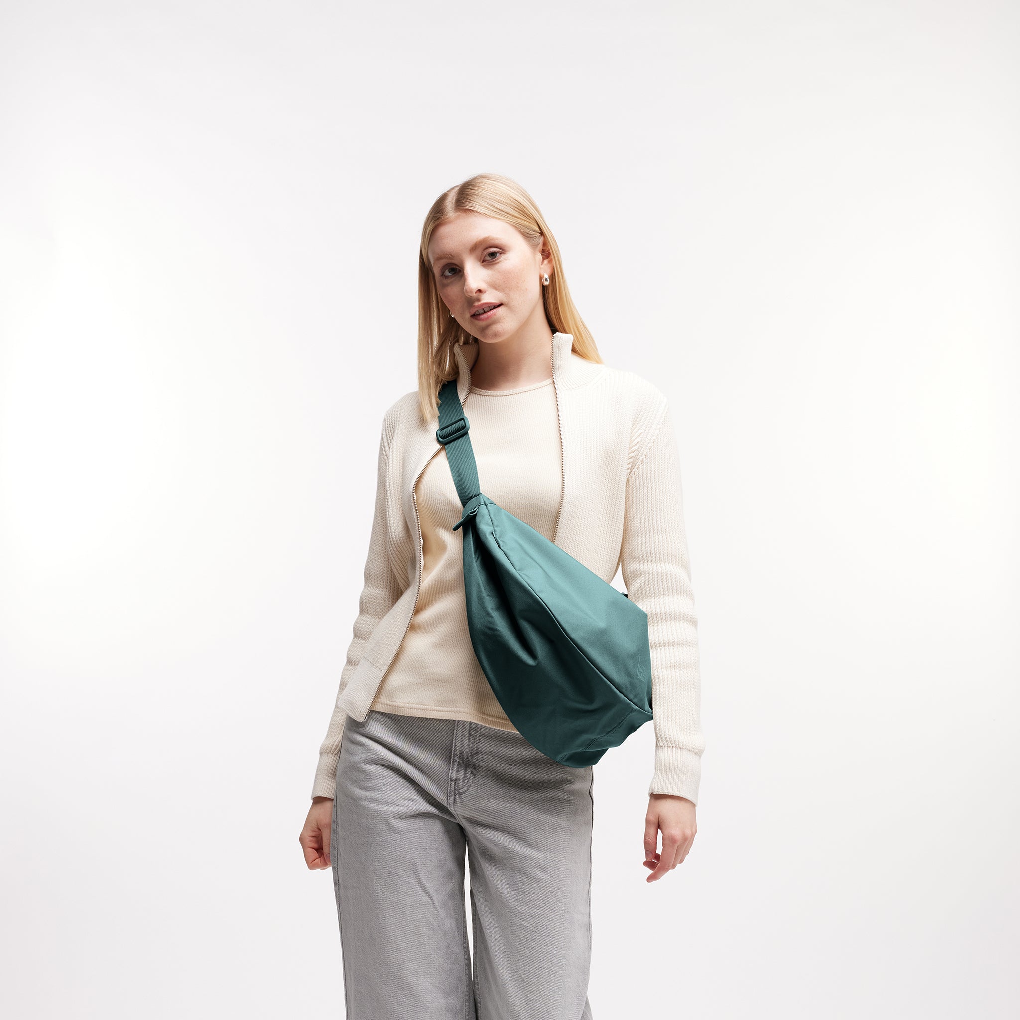 Moon Bag Large 'Sea Teal' – Monochrome Edition GOT BAG