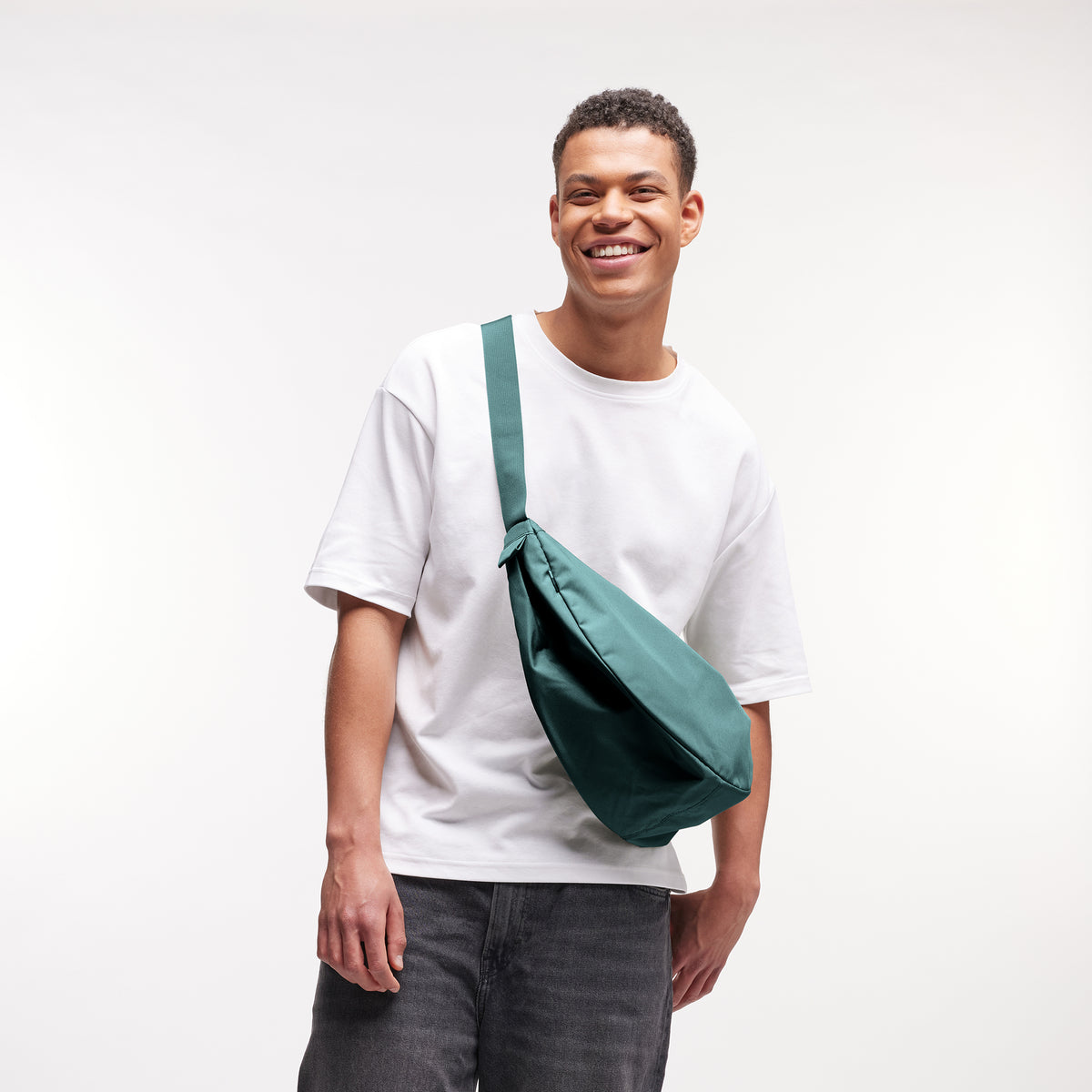 Moon Bag Large 'Sea Teal' – Monochrome Edition GOT BAG