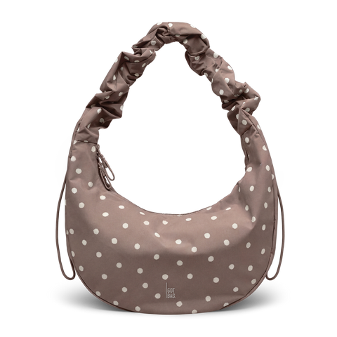 Moon Bag Ruffle 'Dot Oyster'