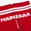 Tennissocken 'MAINZAAA' – rot