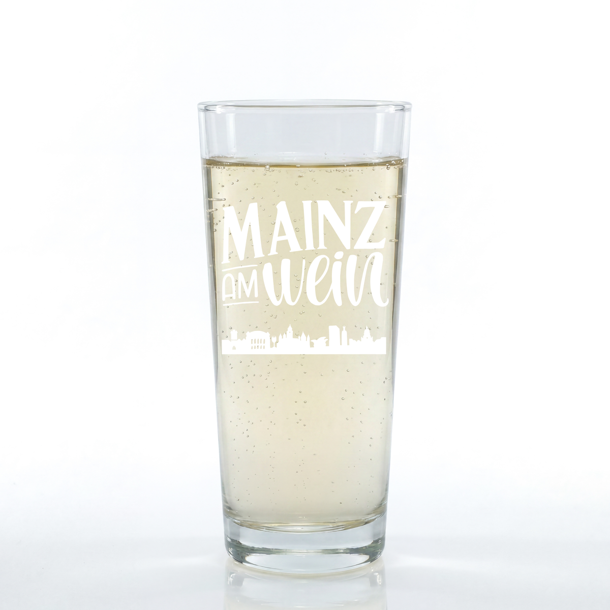 Weinschorle-Glas 'Mainz am Wein' pinke distel