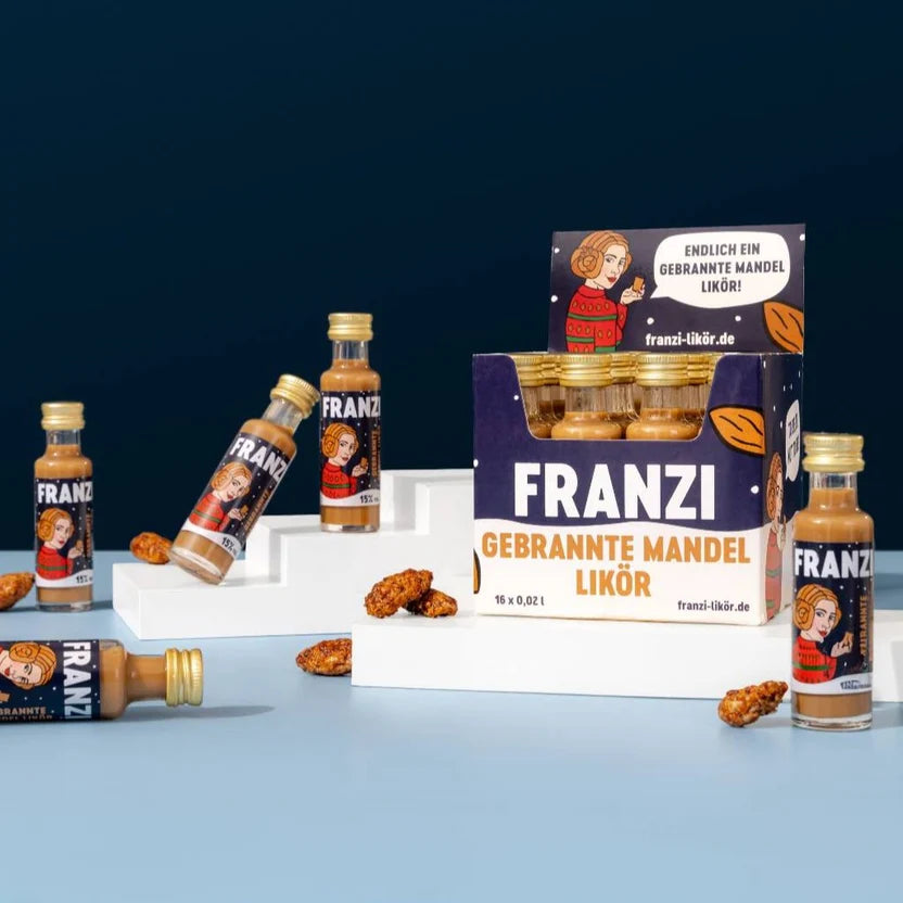 Franzbrötchenlikör 'Franzi' – gebrannte Mandel 0.02l NORK
