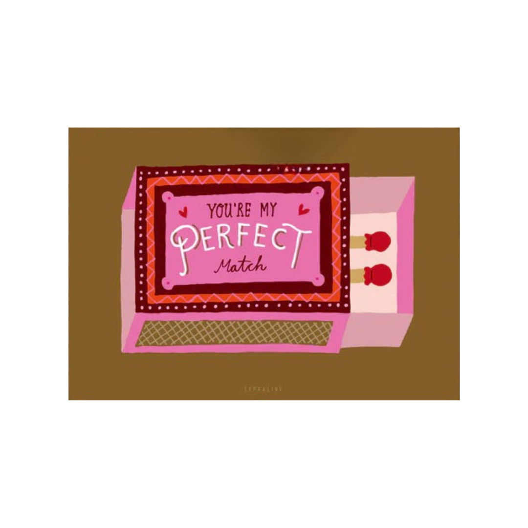 Postkarte 'Perfect match' typealive