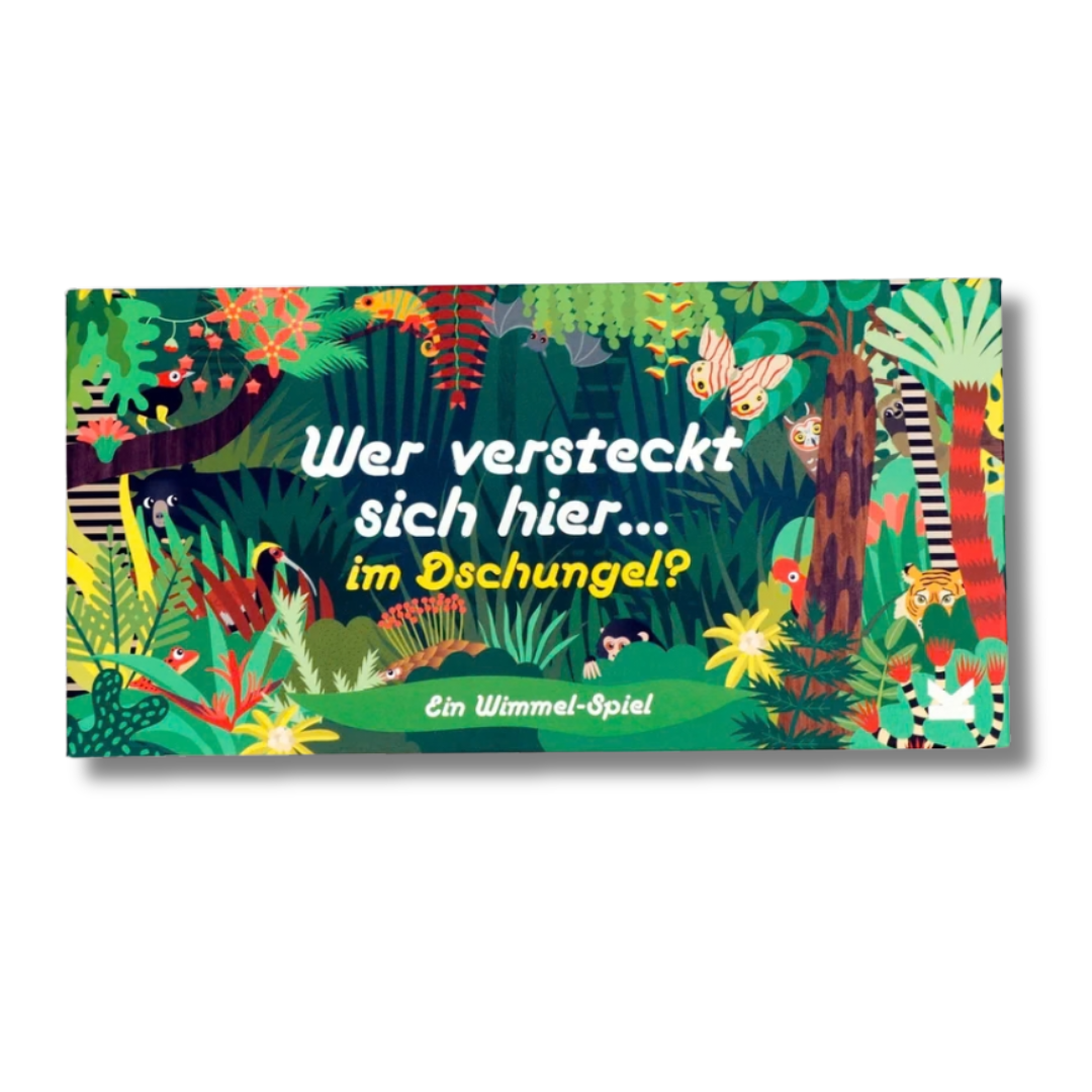 Wimmel-Spiel 'Wer versteckt sich hier im Dschungel?' Laurence King Verlag