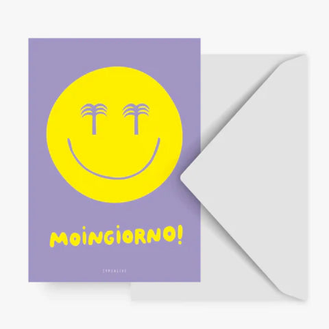 Postkarte 'Moingiorno' – Smiley