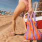 2in1 Bag & Backpack 'Red/Purple Stripes' Notabag