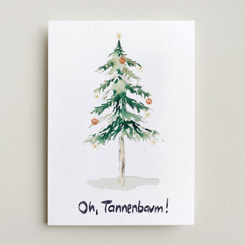 Postkarte 'Oh Tannenbaum'