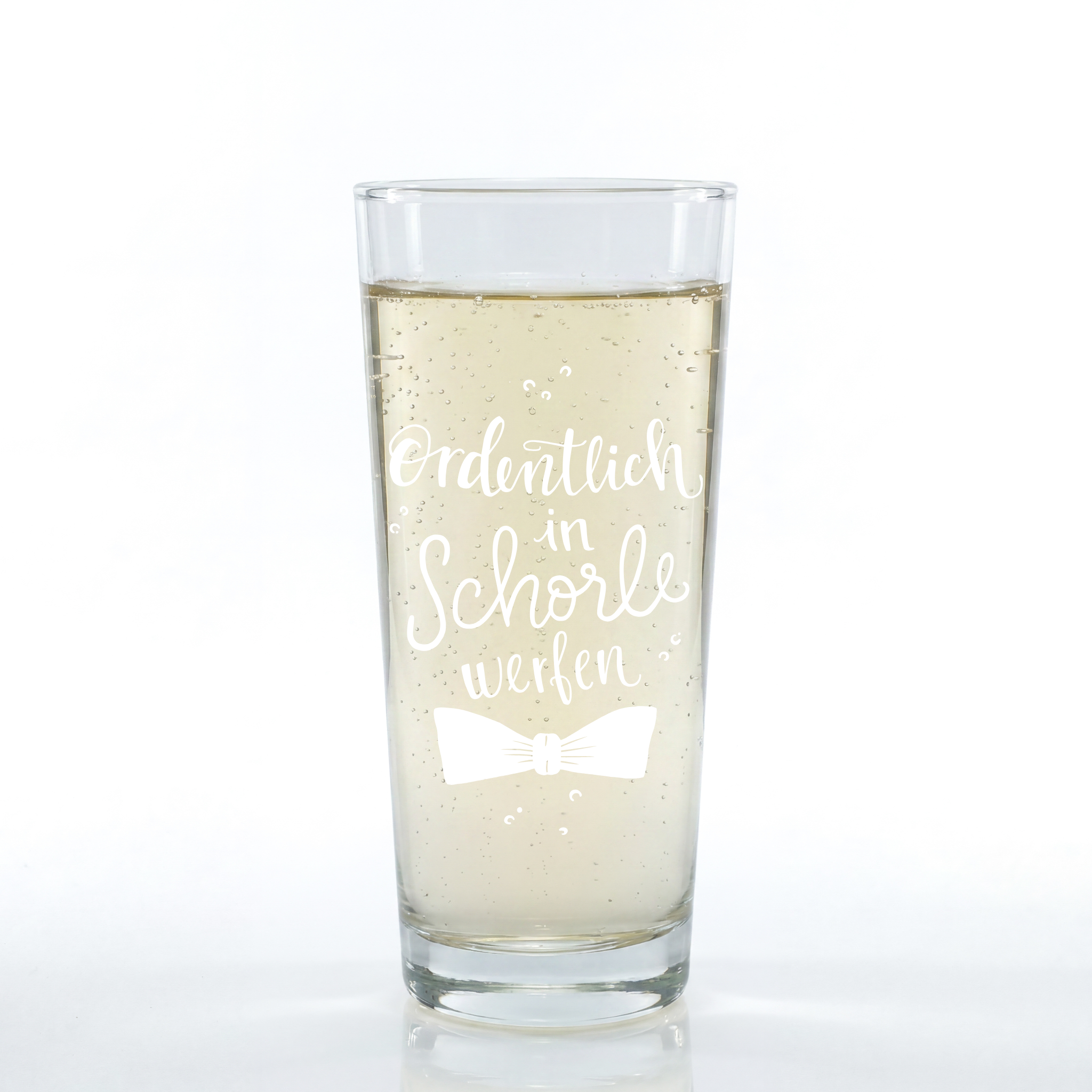 Weinschorle-Glas 'Ordentlich in Schorle werfen'