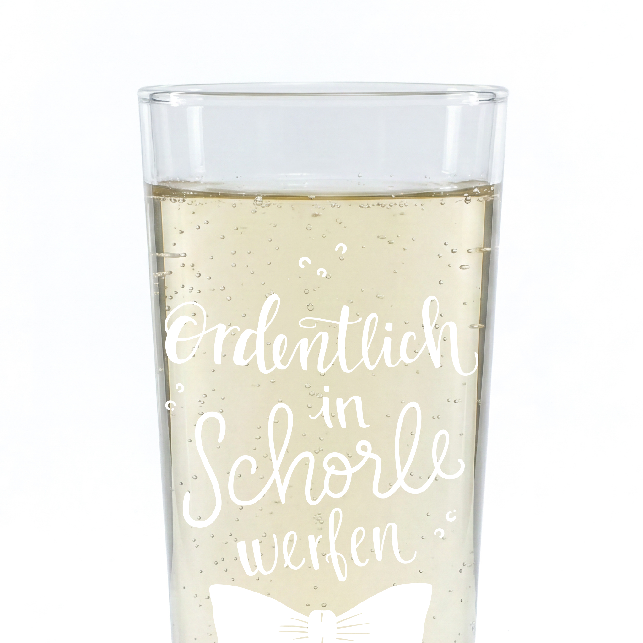 Weinschorle-Glas 'Ordentlich in Schorle werfen'
