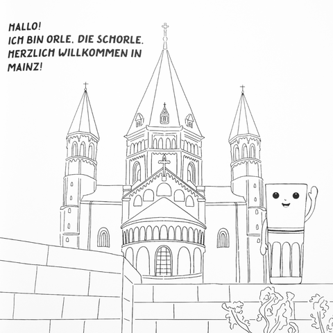 Malbuch für Erwachsene 'Orle, die Schorle' Stefanie Seelmann