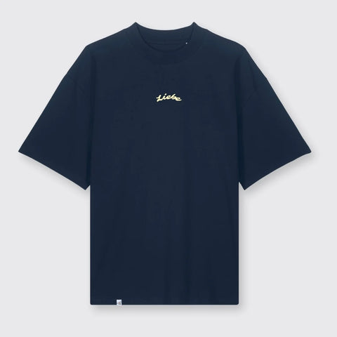 T-Shirt 'Liebe auf die Eins' – navy blue