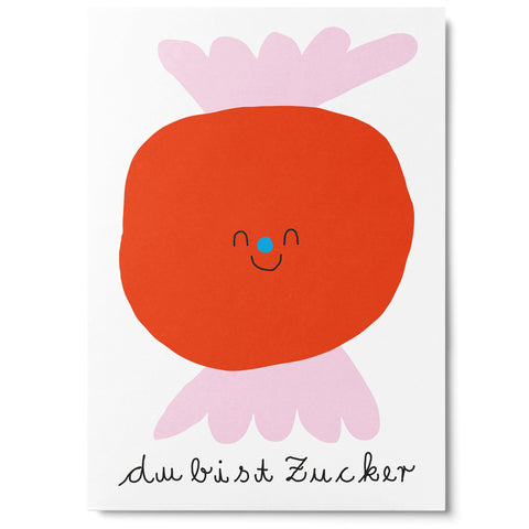 Postkarte 'Du bist Zucker' – Bonbon Unter Pinien