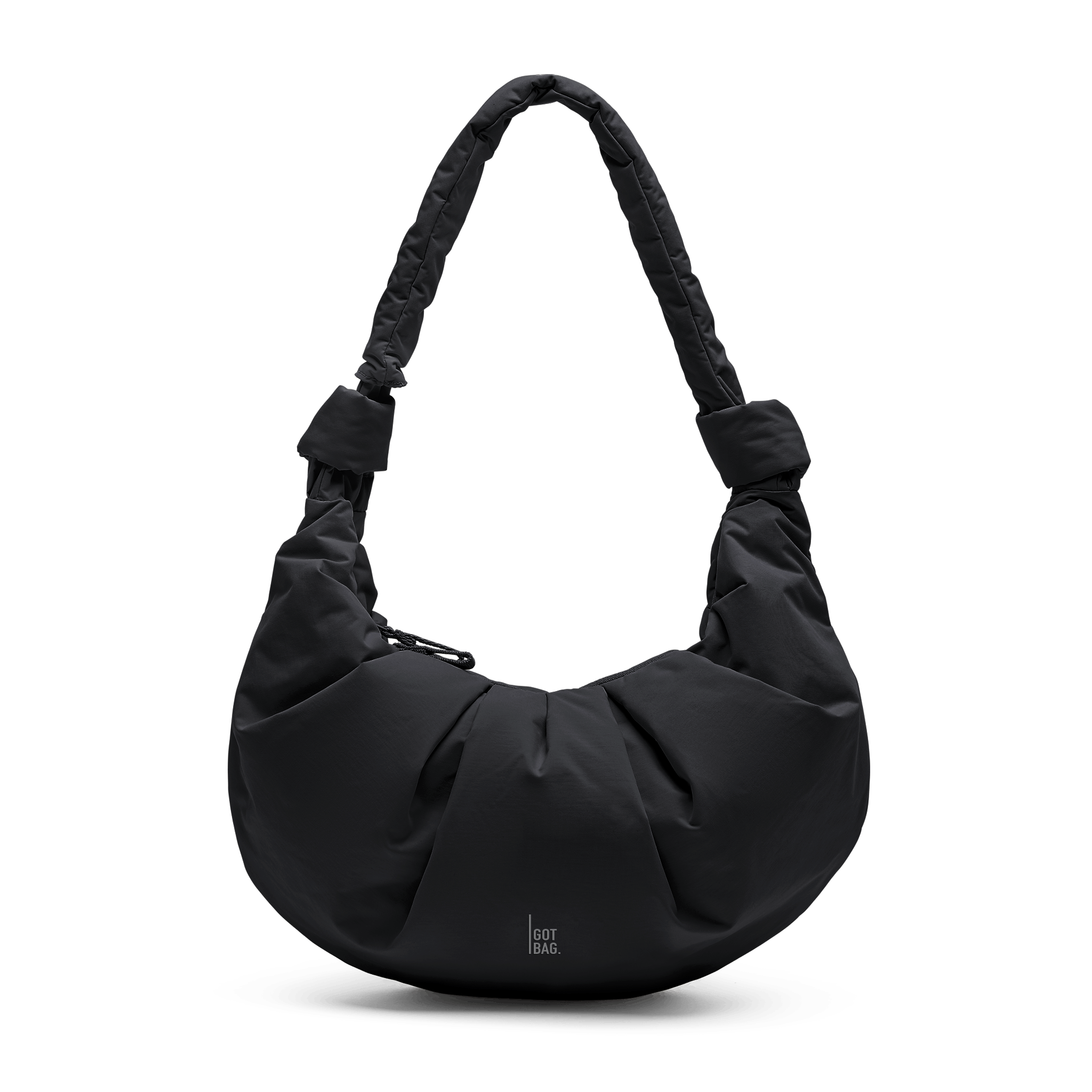 Pleat Moon Bag Large 'Black' – Monochrome Edition GOT BAG