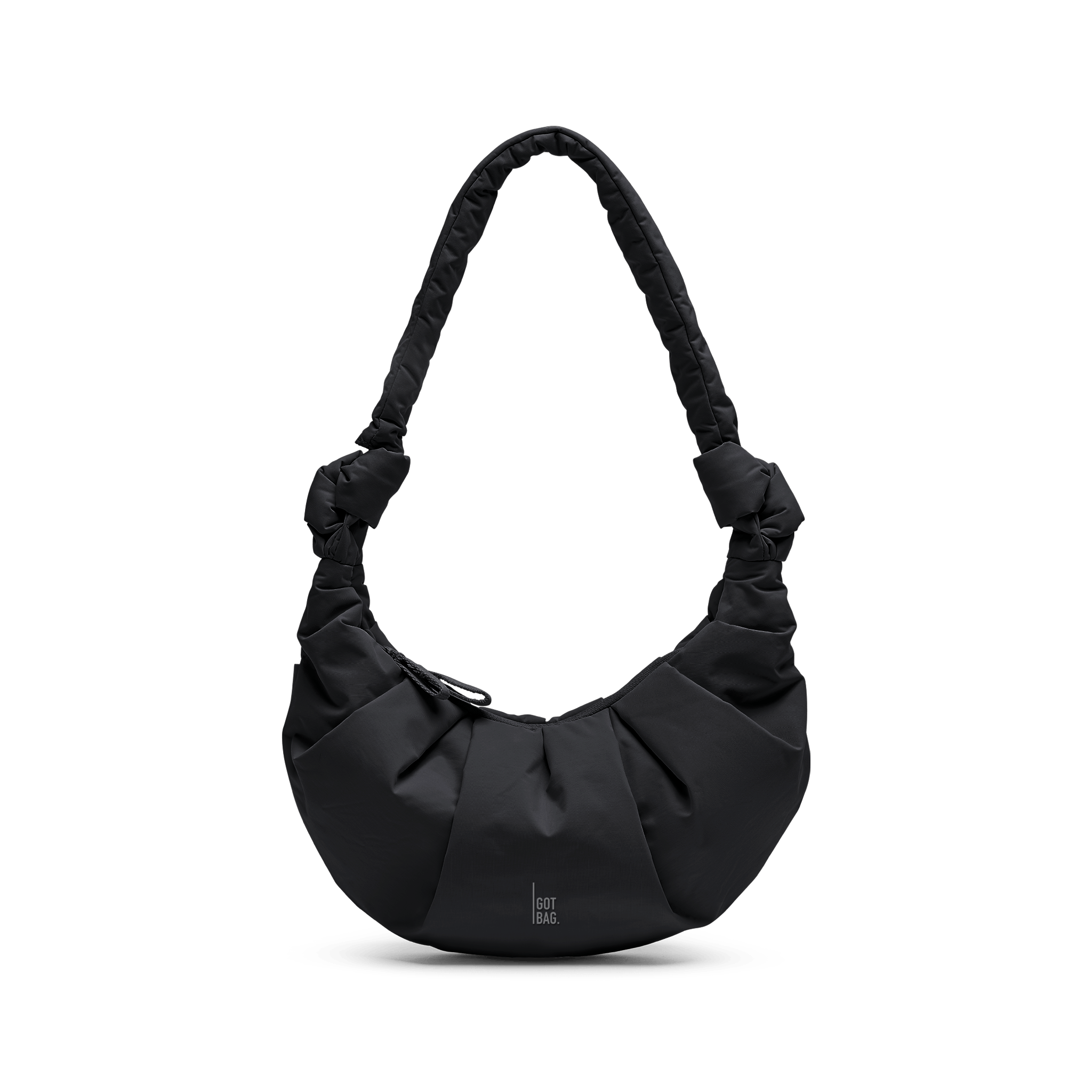 Pleat Moon Bag Small 'Black' – Monochrome Edition GOT BAG