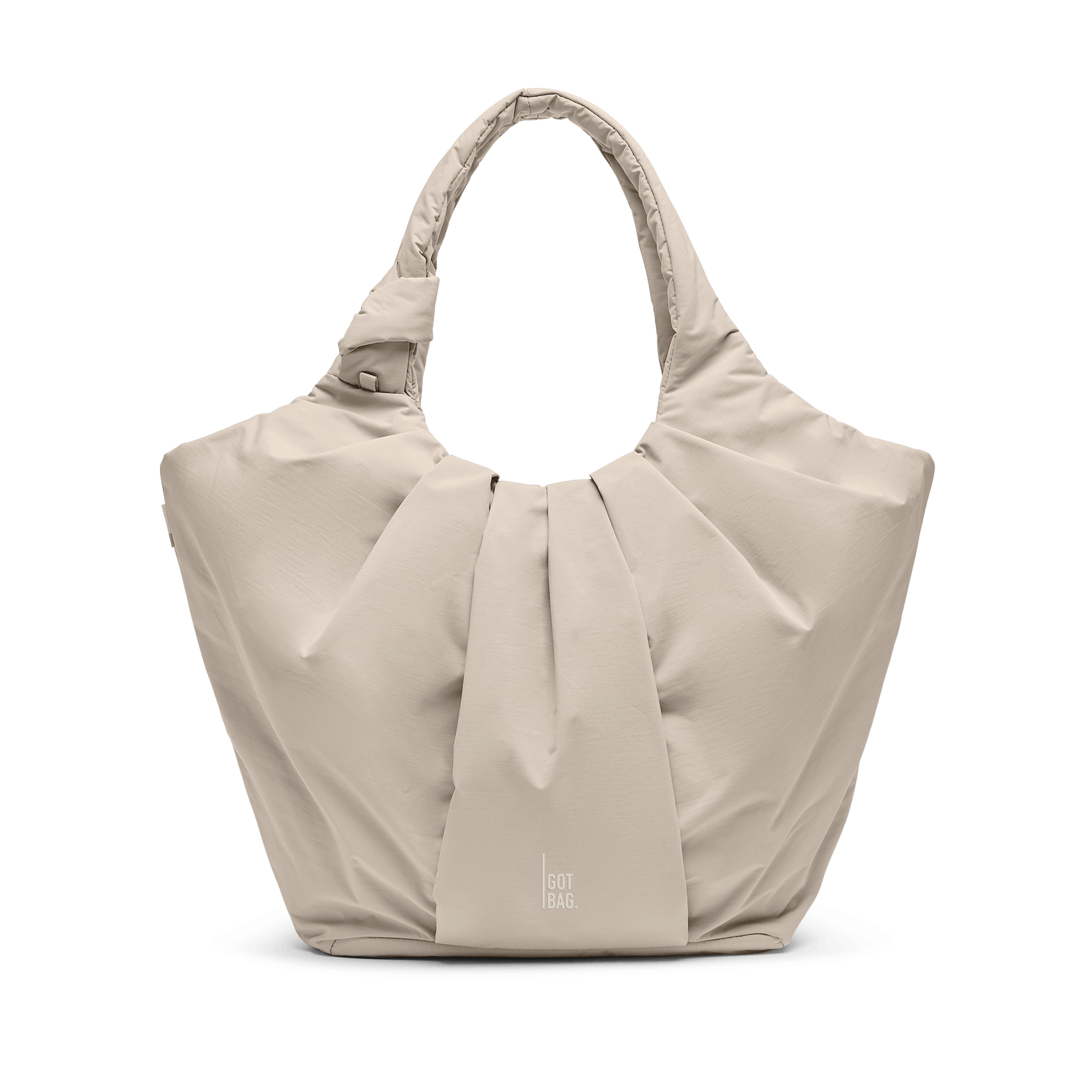 Pleat Tote Bag 'Scallop' – Monochrome Edition GOT BAG