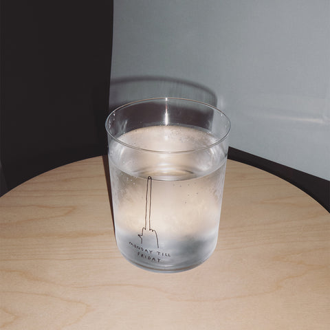 Glas 'Monday Till Friday' – 500ml Yahya Studio