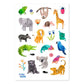 Lustige Kinder-Tattoos 'Wilde Tiere' Frau Ottilie