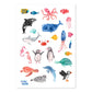 Lustige Kinder-Tattoos 'Wildes Meer' Frau Ottilie