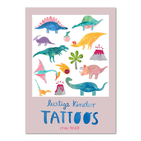 Lustige Kinder-Tattoos 'Dinos'