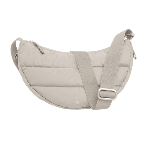 Puffer Moon Bag Small 'Scallop' – Monochrome Edition