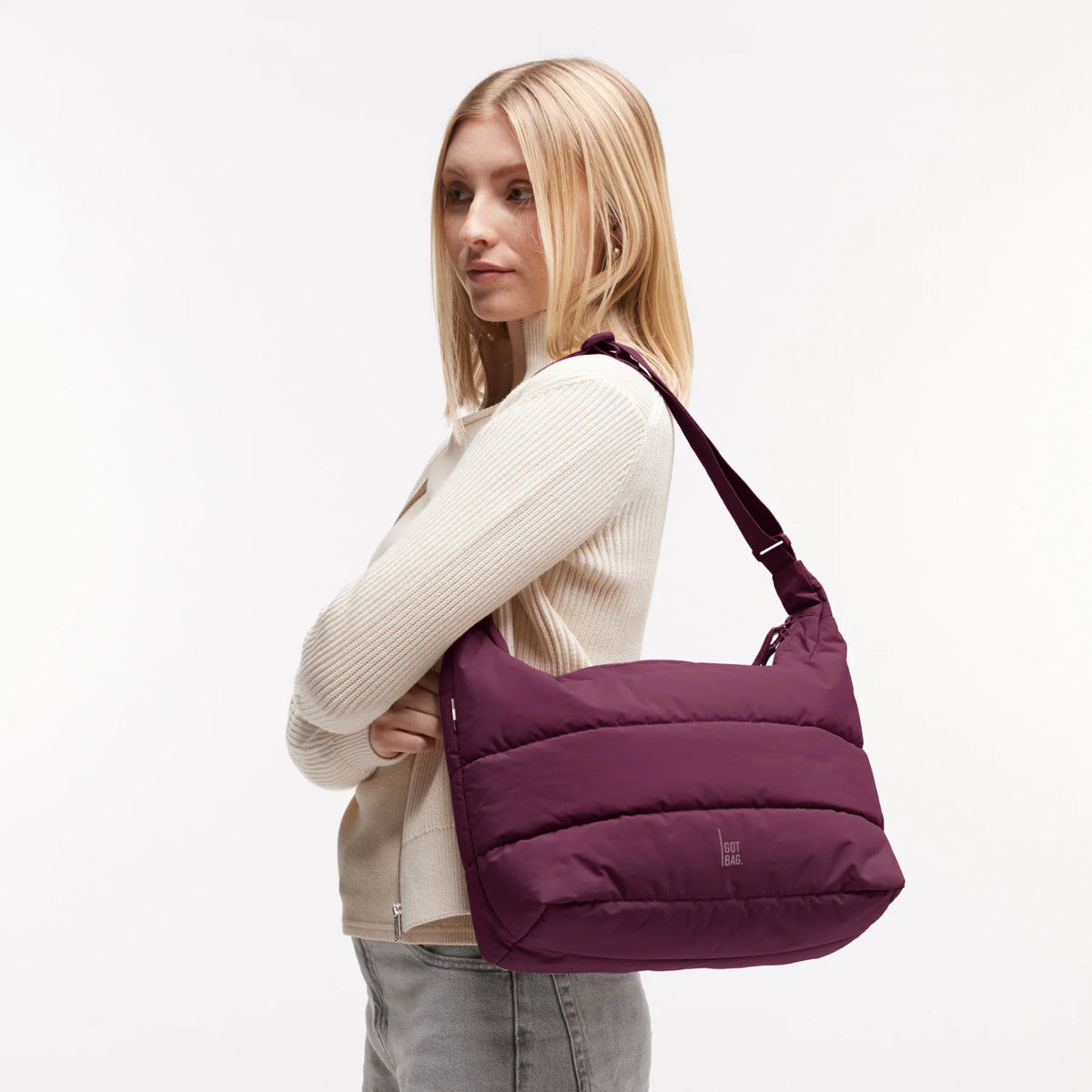 Puffer Square Bag Large 'Kraken' – Monochrome Edition GOT BAG