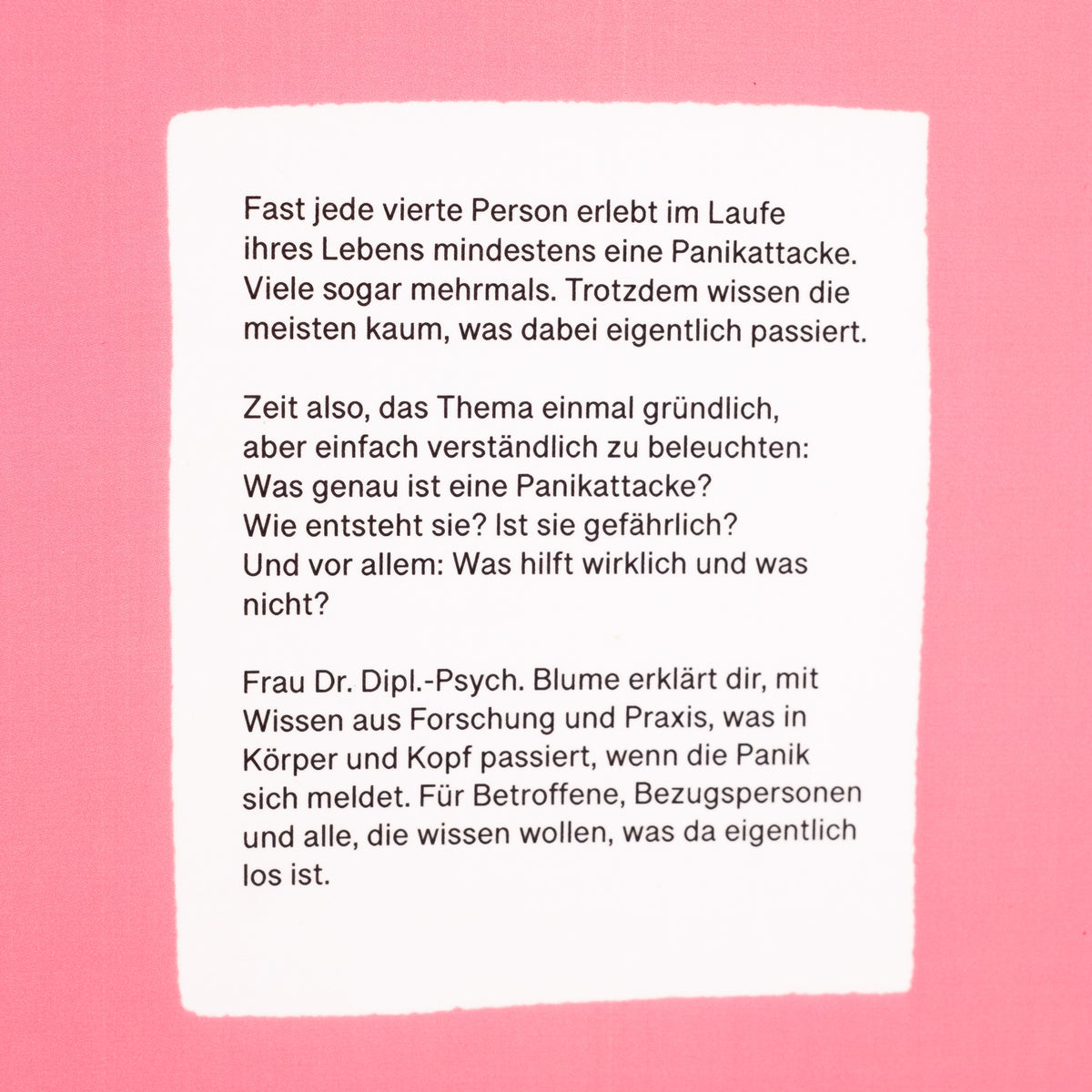 Buch 'Panik? Attacke!' Slinga