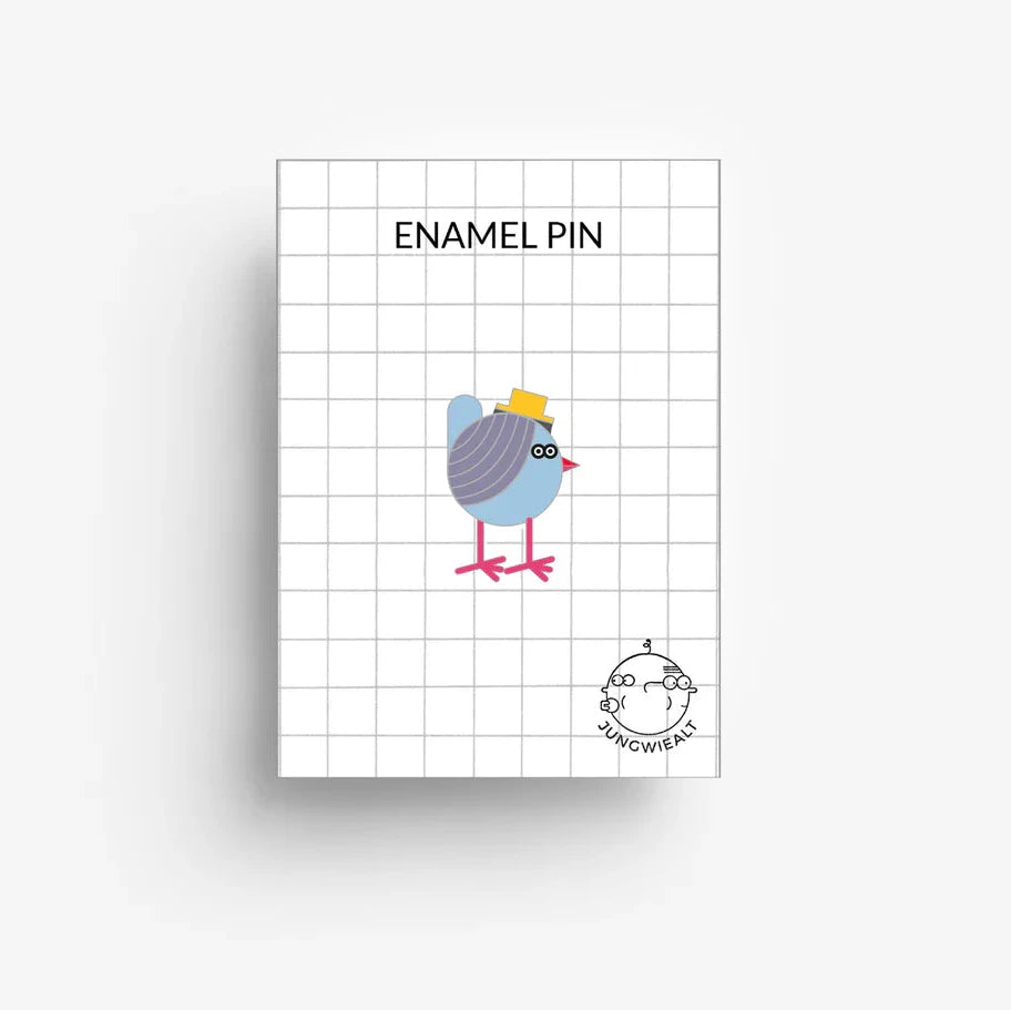 Emaille-Pin 'Vogel' jungwiealt
