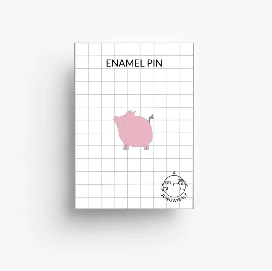 Emaille-Pin 'Schwein' jungwiealt