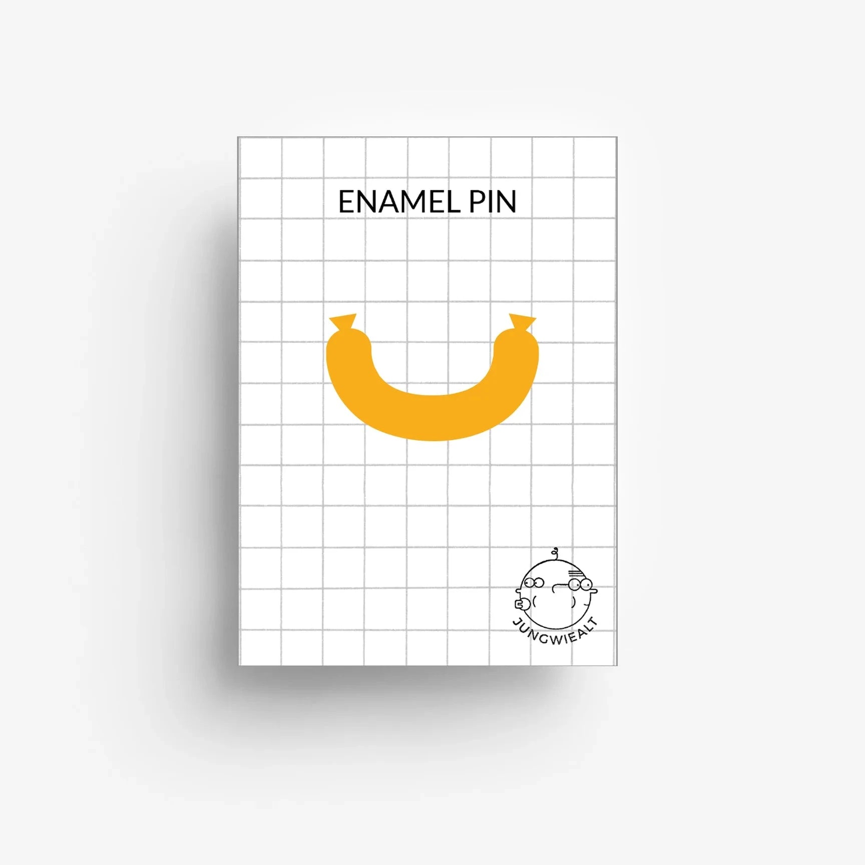 Emaille-Pin 'Wurst/ Fleischwurst" jungwiealt