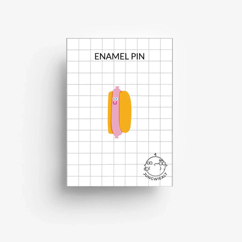 Emaille-Pin 'Hot Dog'