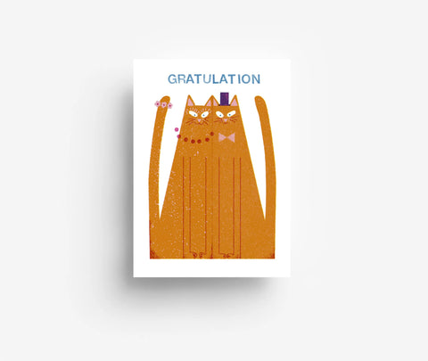 Postkarte 'Gratulation' – Katzen