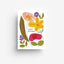 Postkarte 'Happy Birthday' – Blumen – dunkle Schrift jungwiealt