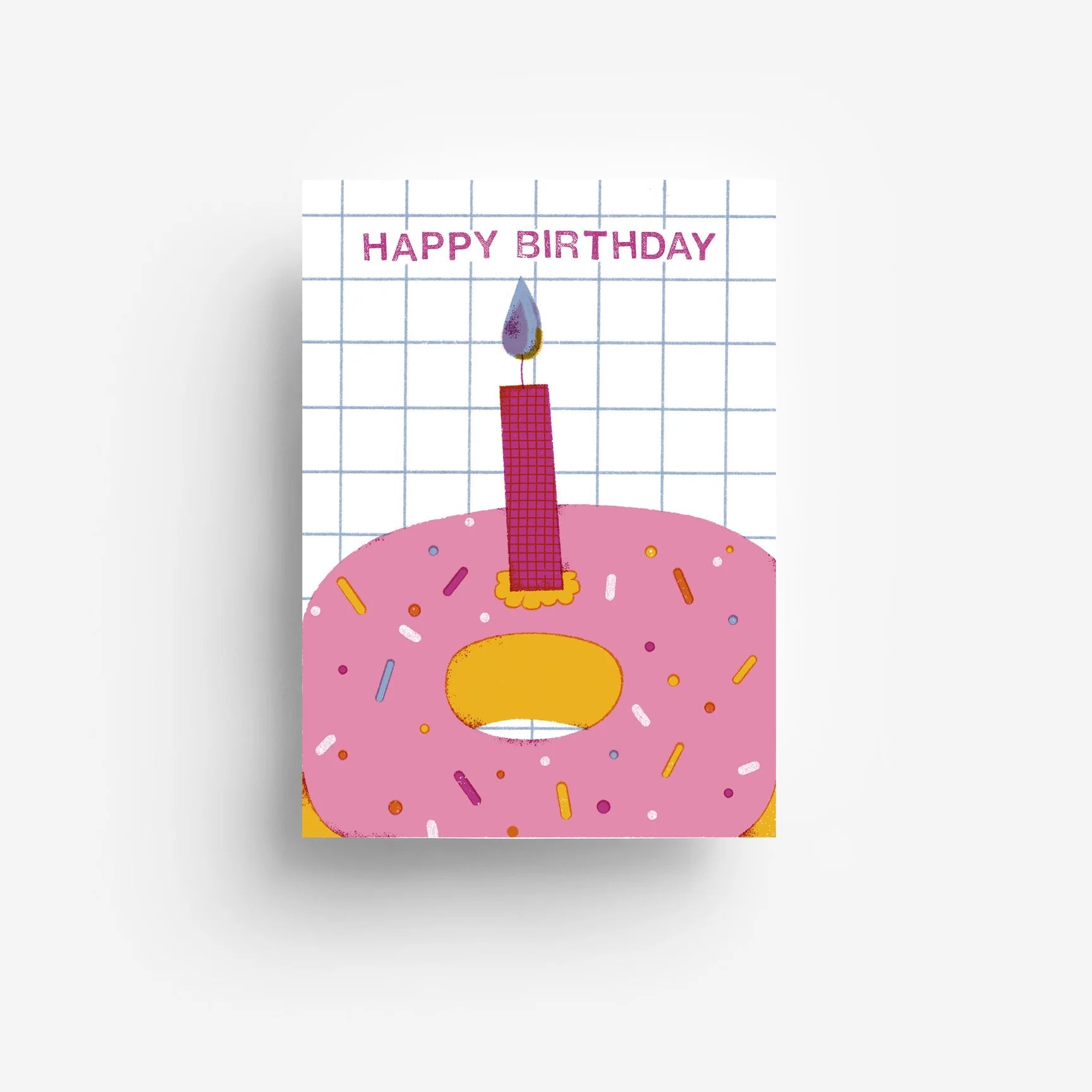 Postkarte 'Happy birthday' – Donut jungwiealt