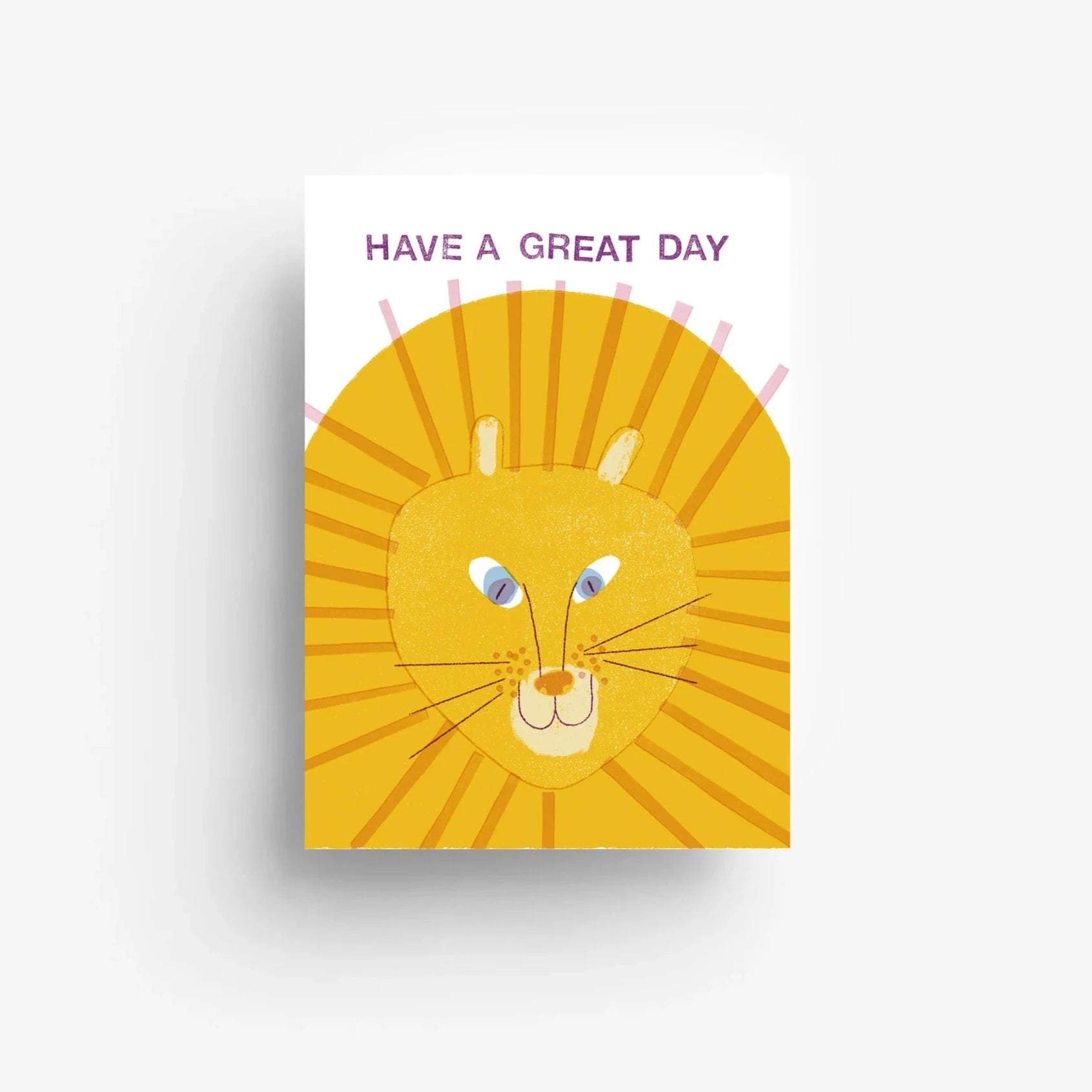 Postkarte 'Have a great day' – Löwe jungwiealt