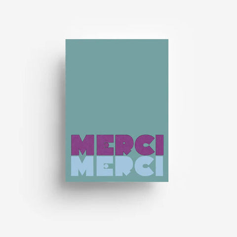 Postkarte 'Merci'
