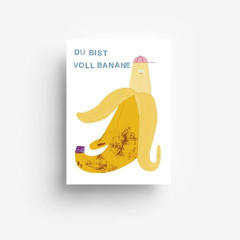 Postkarte 'Du bist voll Banane'