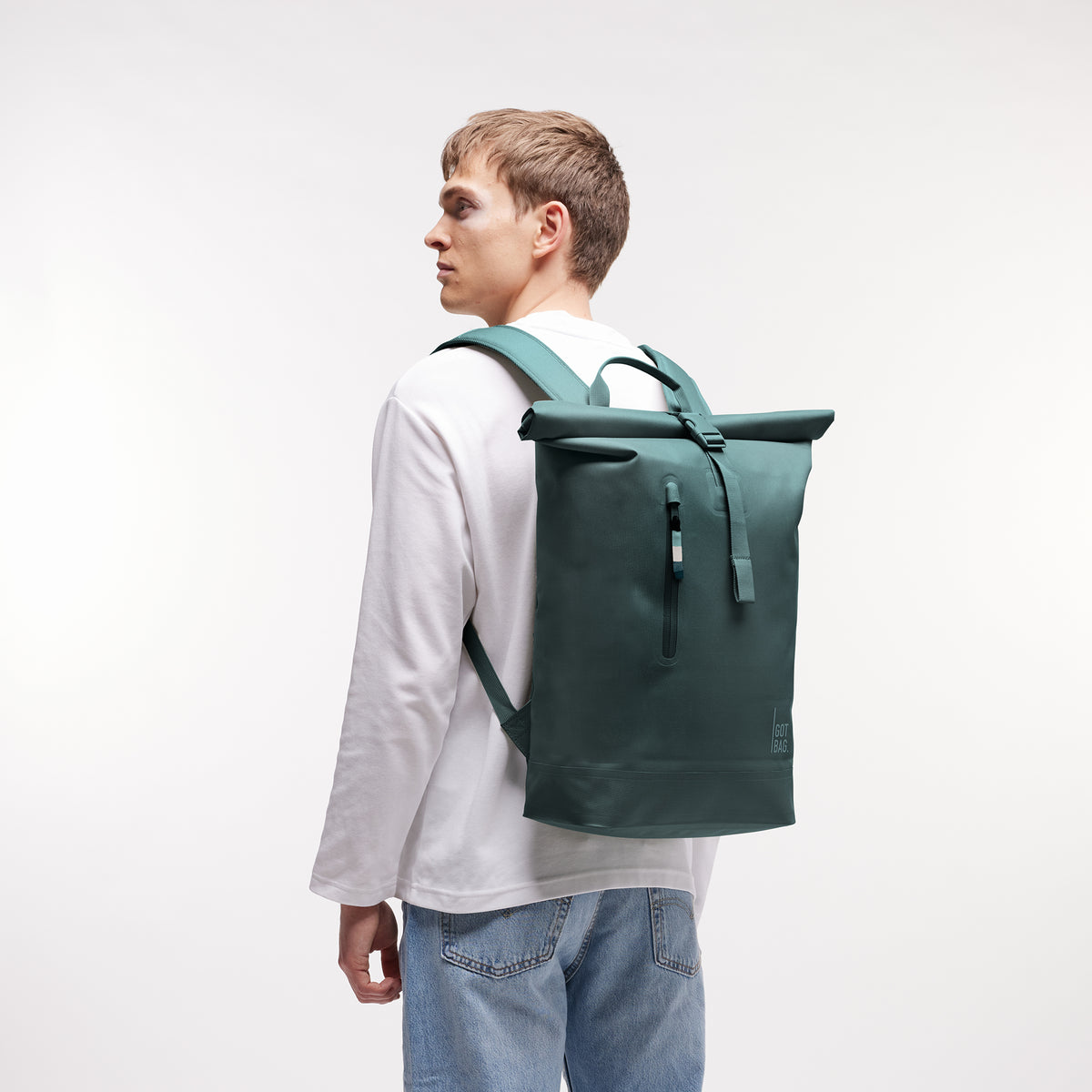 RollTop Lite 2.0 'Sea Teal' – Monochrome Edition GOT BAG