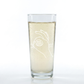 Weinschorle-Glas 'Rhein geguckt' pinke distel