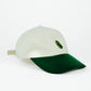 Cap 'Gurke' – beige/grün Rubberband